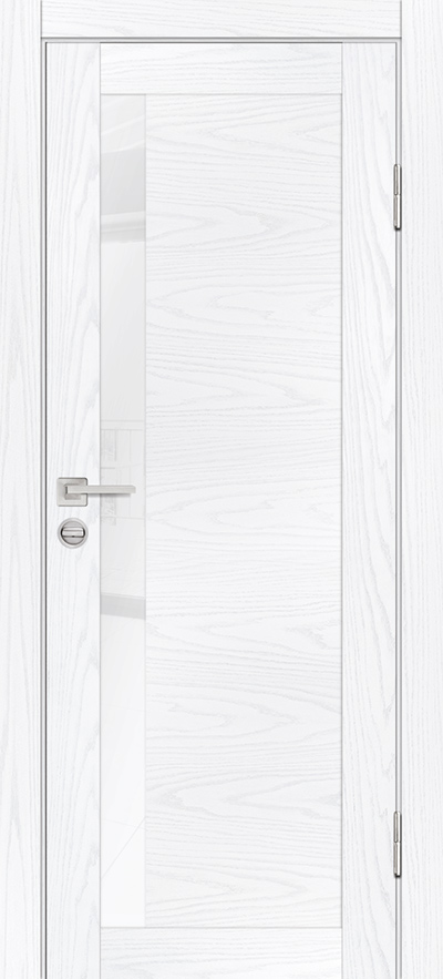 Двери ЭКОШПОН, ПВХ PROFILO PORTE PSM-11 со стеклом Дуб скай белый