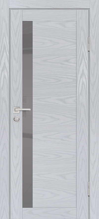 Двери ЭКОШПОН, ПВХ PROFILO PORTE PSM-11 со стеклом Дуб скай серый размер 200 х 60 см. артикул F0000082076