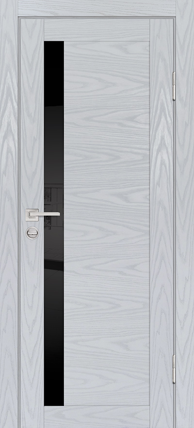 Двери ЭКОШПОН, ПВХ PROFILO PORTE PSM-11 со стеклом Дуб скай серый размер 200 х 60 см. артикул F0000082077