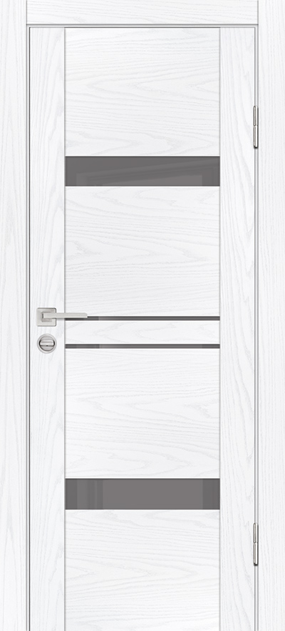 Двери ЭКОШПОН, ПВХ PROFILO PORTE PSM-12 со стеклом Дуб скай белый размер 200 х 60 см. артикул F0000082124