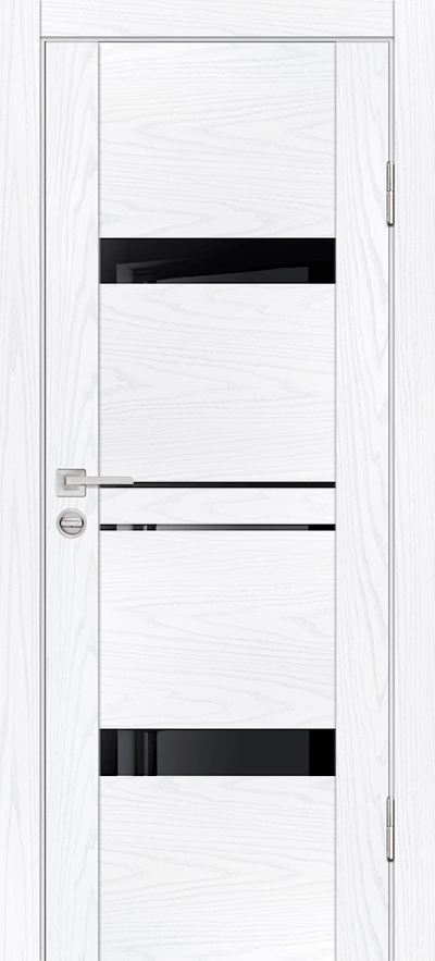Двери ЭКОШПОН, ПВХ PROFILO PORTE PSM-12 со стеклом Дуб скай белый размер 200 х 60 см. артикул F0000082125