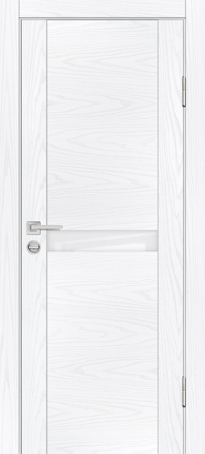 Двери ЭКОШПОН, ПВХ PROFILO PORTE PSM-3 со стеклом Дуб скай белый