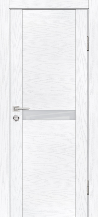 Двери ЭКОШПОН, ПВХ PROFILO PORTE PSM-3 со стеклом Дуб скай белый размер 190 х 55 см. артикул F0000082205