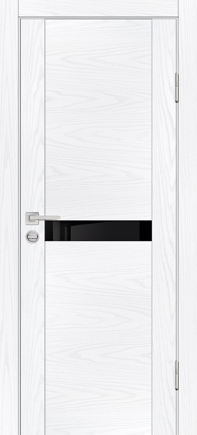 Двери ЭКОШПОН, ПВХ PROFILO PORTE PSM-3 со стеклом Дуб скай белый размер 200 х 60 см. артикул F0000082215
