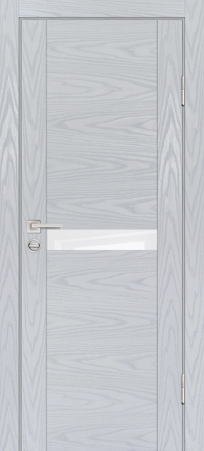 Двери ЭКОШПОН, ПВХ PROFILO PORTE PSM-3 со стеклом Дуб скай серый размер 190 х 55 см. артикул F0000082228