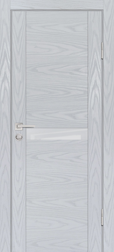 Двери ЭКОШПОН, ПВХ PROFILO PORTE PSM-3 со стеклом Дуб скай серый размер 190 х 55 см. артикул F0000082229