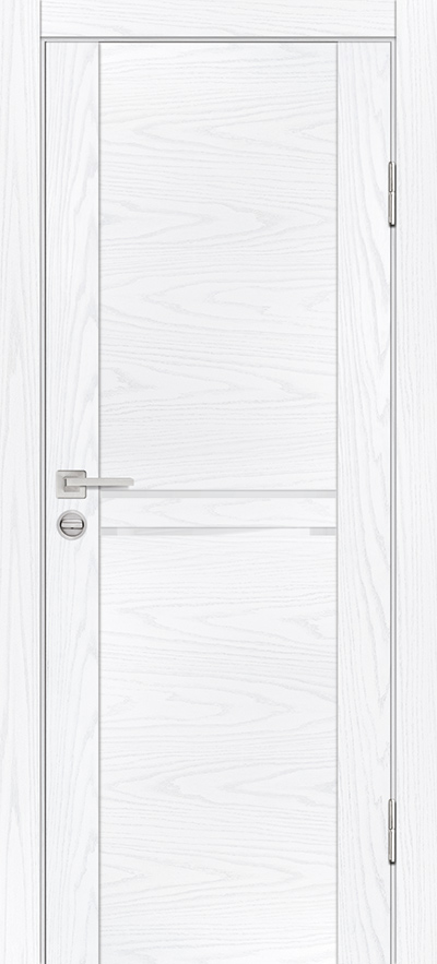 Двери ЭКОШПОН, ПВХ PROFILO PORTE PSM-4 со стеклом Дуб скай белый