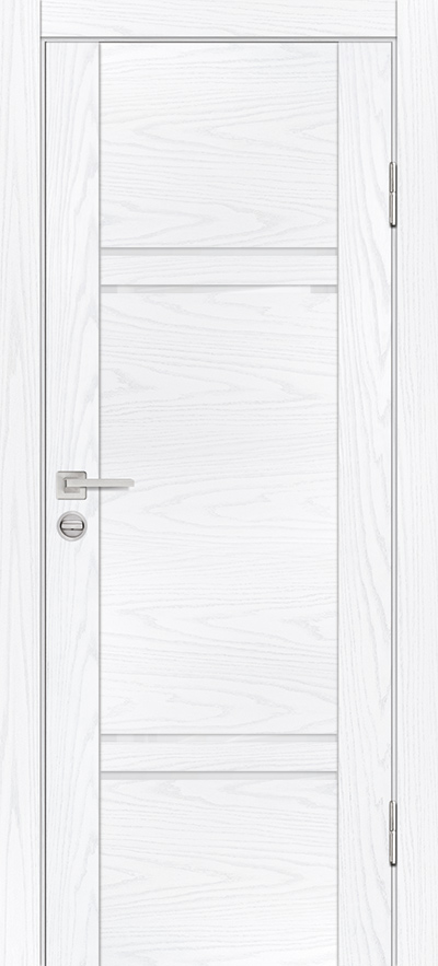 Двери ЭКОШПОН, ПВХ PROFILO PORTE PSM-5 со стеклом Дуб скай белый
