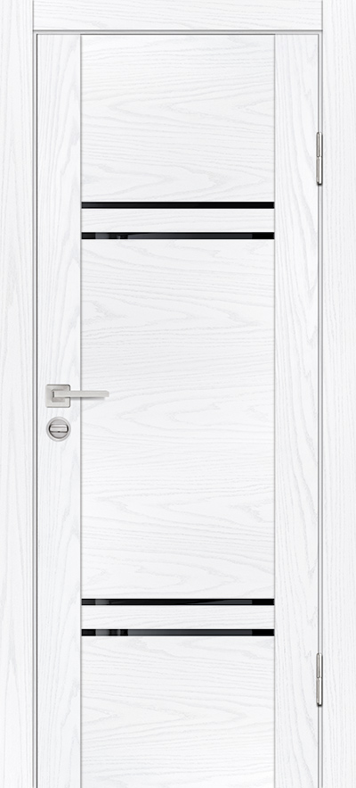 Двери ЭКОШПОН, ПВХ PROFILO PORTE PSM-5 со стеклом Дуб скай белый размер 200 х 60 см. артикул F0000082359