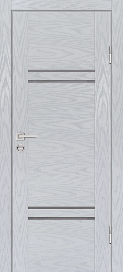 Двери ЭКОШПОН, ПВХ PROFILO PORTE PSM-5 со стеклом Дуб скай серый размер 190 х 55 см. артикул F0000082374