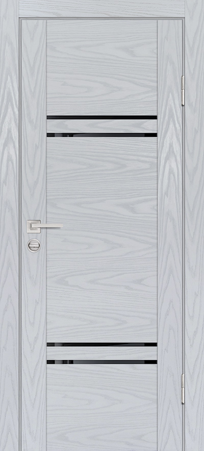 Двери ЭКОШПОН, ПВХ PROFILO PORTE PSM-5 со стеклом Дуб скай серый размер 200 х 60 см. артикул F0000082383