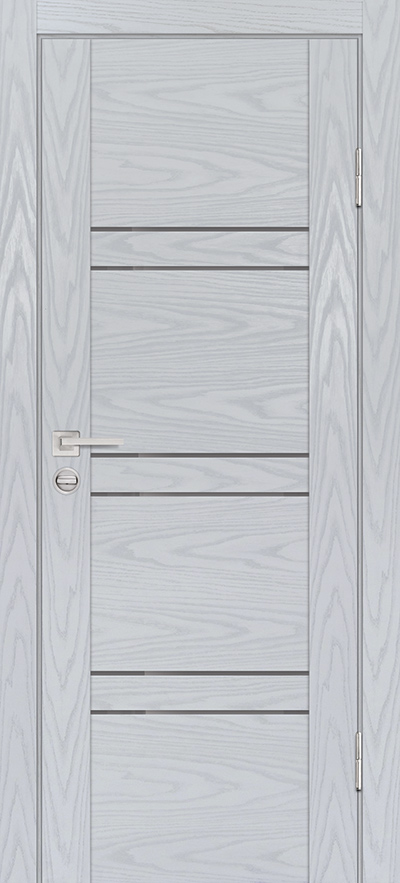 Двери ЭКОШПОН, ПВХ PROFILO PORTE PSM-6 со стеклом Дуб скай серый размер 200 х 60 см. артикул F0000082454