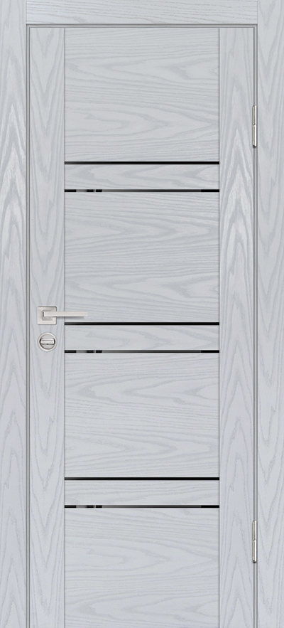 Двери ЭКОШПОН, ПВХ PROFILO PORTE PSM-6 со стеклом Дуб скай серый размер 200 х 60 см. артикул F0000082455