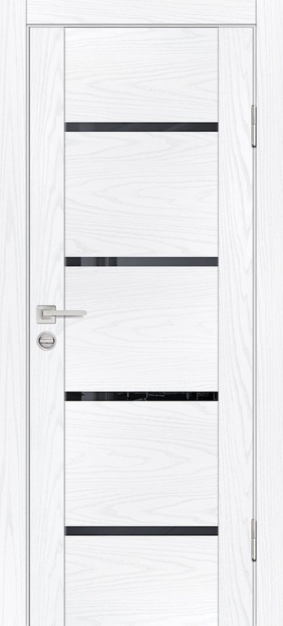 Двери ЭКОШПОН, ПВХ PROFILO PORTE PSM-7 со стеклом Дуб скай белый размер 200 х 60 см. артикул F0000082503