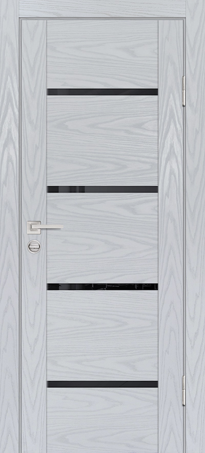 Двери ЭКОШПОН, ПВХ PROFILO PORTE PSM-7 со стеклом Дуб скай серый размер 200 х 60 см. артикул F0000082527