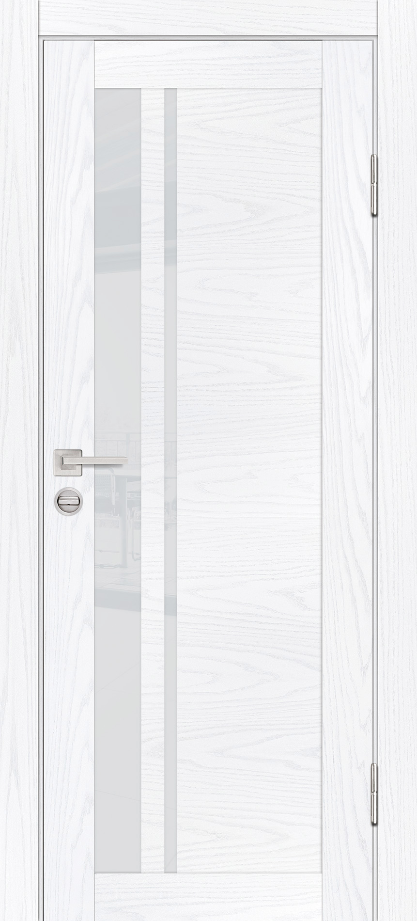 Двери ЭКОШПОН, ПВХ PROFILO PORTE PSM-8 со стеклом Дуб скай белый размер 190 х 55 см. артикул F0000082565