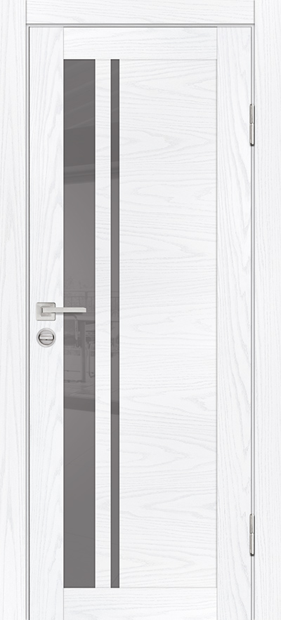 Двери ЭКОШПОН, ПВХ PROFILO PORTE PSM-8 со стеклом Дуб скай белый размер 200 х 60 см. артикул F0000082574