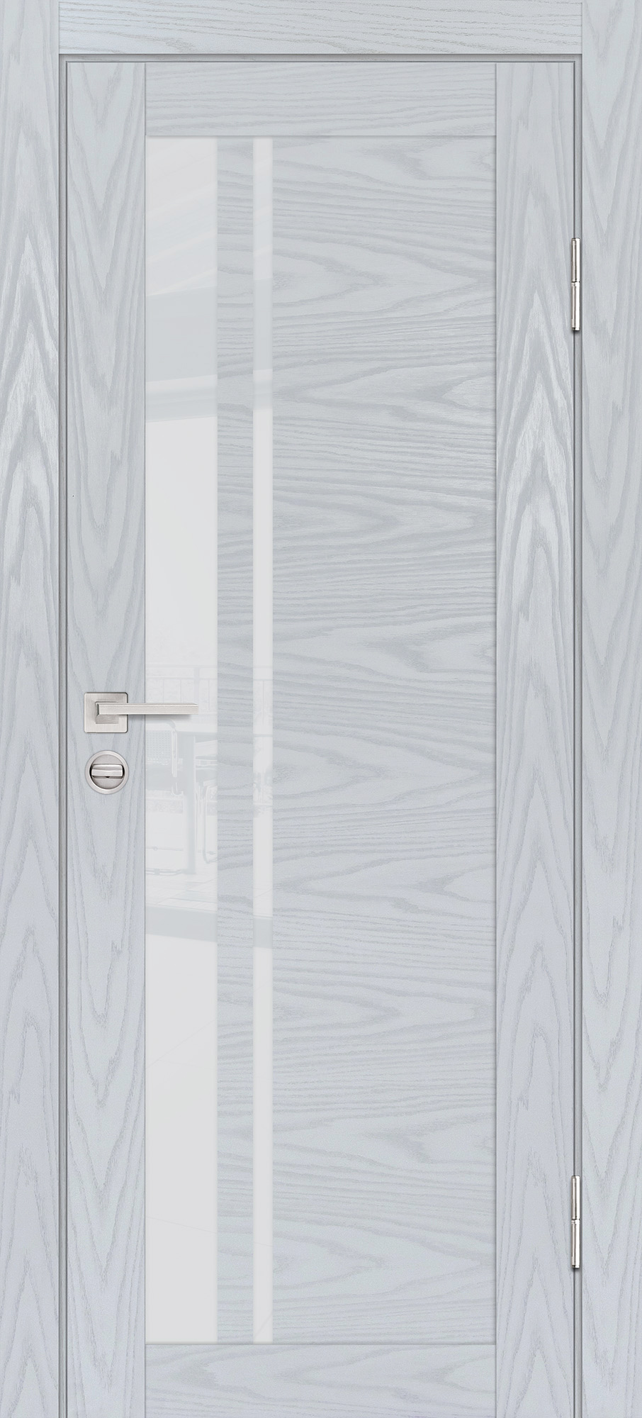 Двери ЭКОШПОН, ПВХ PROFILO PORTE PSM-8 со стеклом Дуб скай серый размер 190 х 55 см. артикул F0000082589