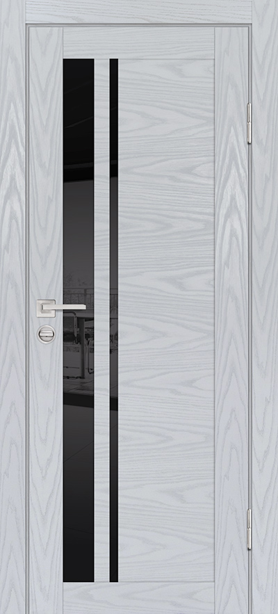 Двери ЭКОШПОН, ПВХ PROFILO PORTE PSM-8 со стеклом Дуб скай серый размер 200 х 60 см. артикул F0000082599