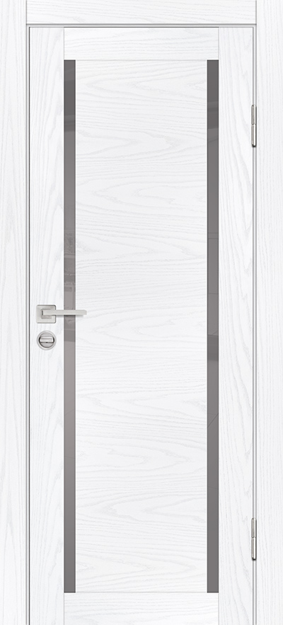 Двери ЭКОШПОН, ПВХ PROFILO PORTE PSM-9 со стеклом Дуб скай белый