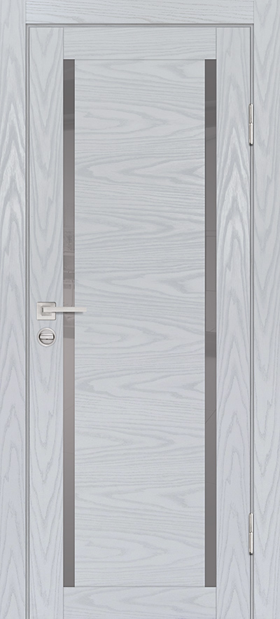 Двери ЭКОШПОН, ПВХ PROFILO PORTE PSM-9 со стеклом Дуб скай серый размер 200 х 60 см. артикул F0000082670