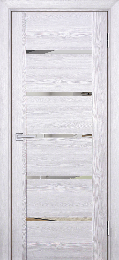 Двери ЭКОШПОН, ПВХ PROFILO PORTE PSK-7 со стеклом Ривьера айс размер 200 х 60 см. артикул F0000083098