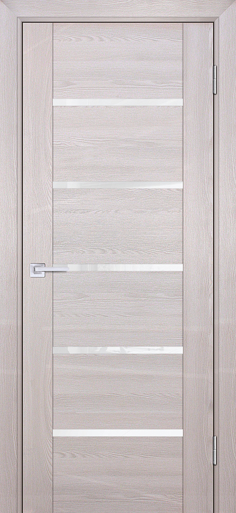 Двери ЭКОШПОН, ПВХ PROFILO PORTE PSK-7 со стеклом Ривьера крем
