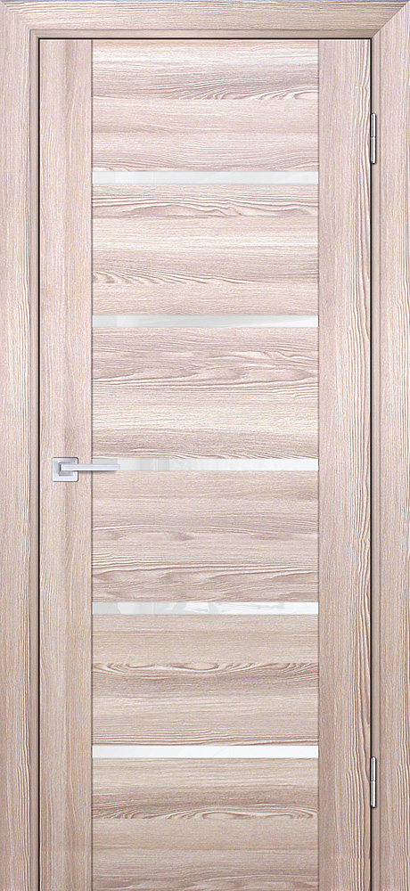 Двери ЭКОШПОН, ПВХ PROFILO PORTE PSK-7 со стеклом Ривьера крен-экрю