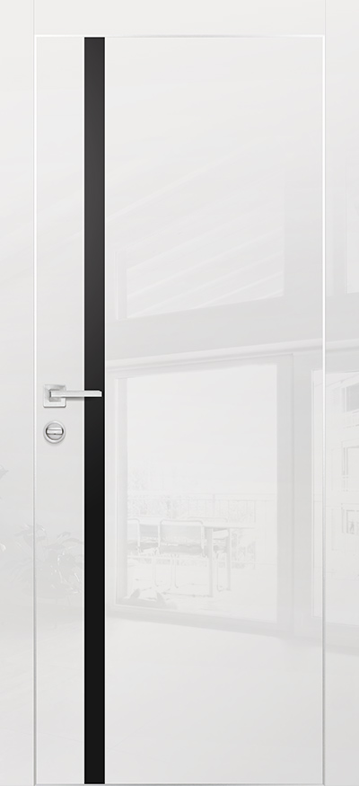 Глянцевые PROFILO PORTE HGX-8 со стеклом Белый глянец размер 200 х 60 см. артикул F0000084601