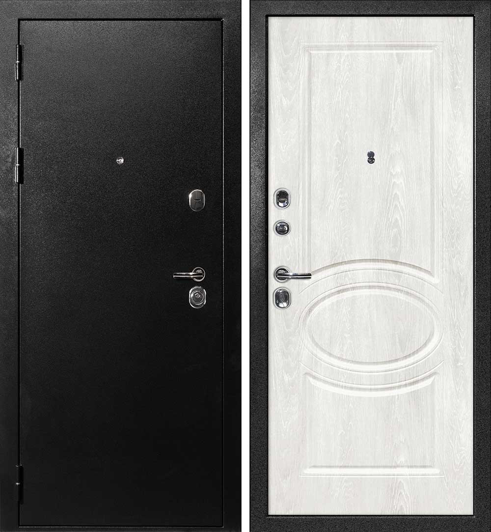 Дверь С-1 / Сиена-1 Титан черный / Дуб жемчужный