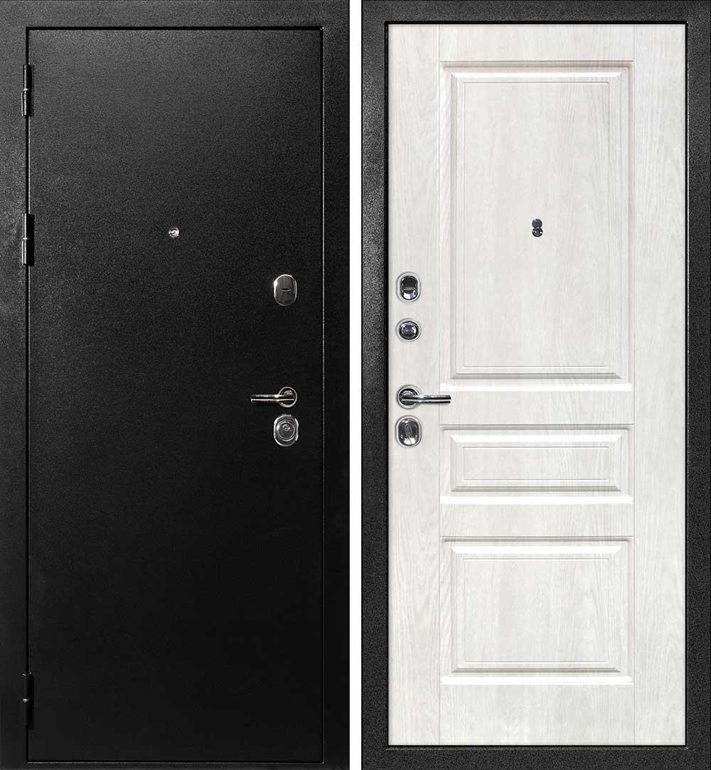 Дверь С-1 / Версаль-2 Титан черный / Дуб жемчужный