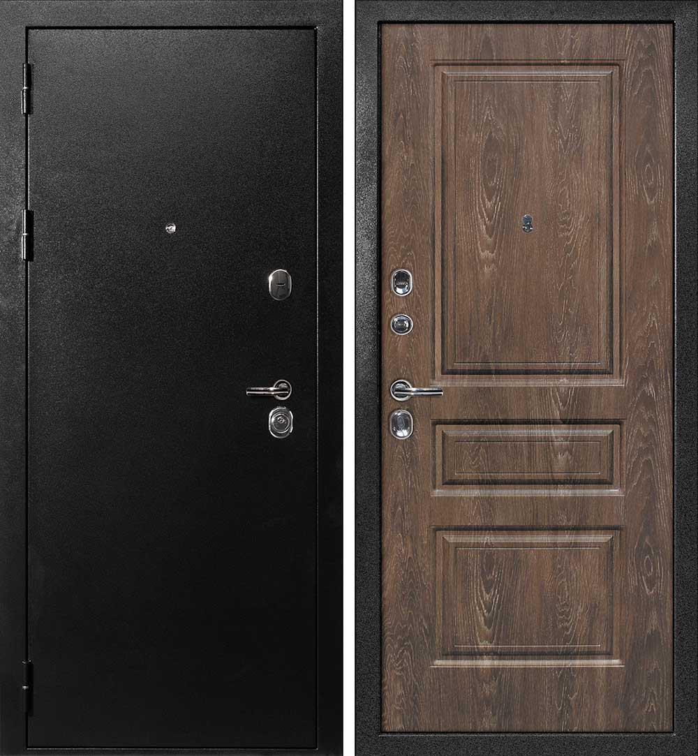Дверь С-1 / Версаль-2 Титан черный / Дуб корица
