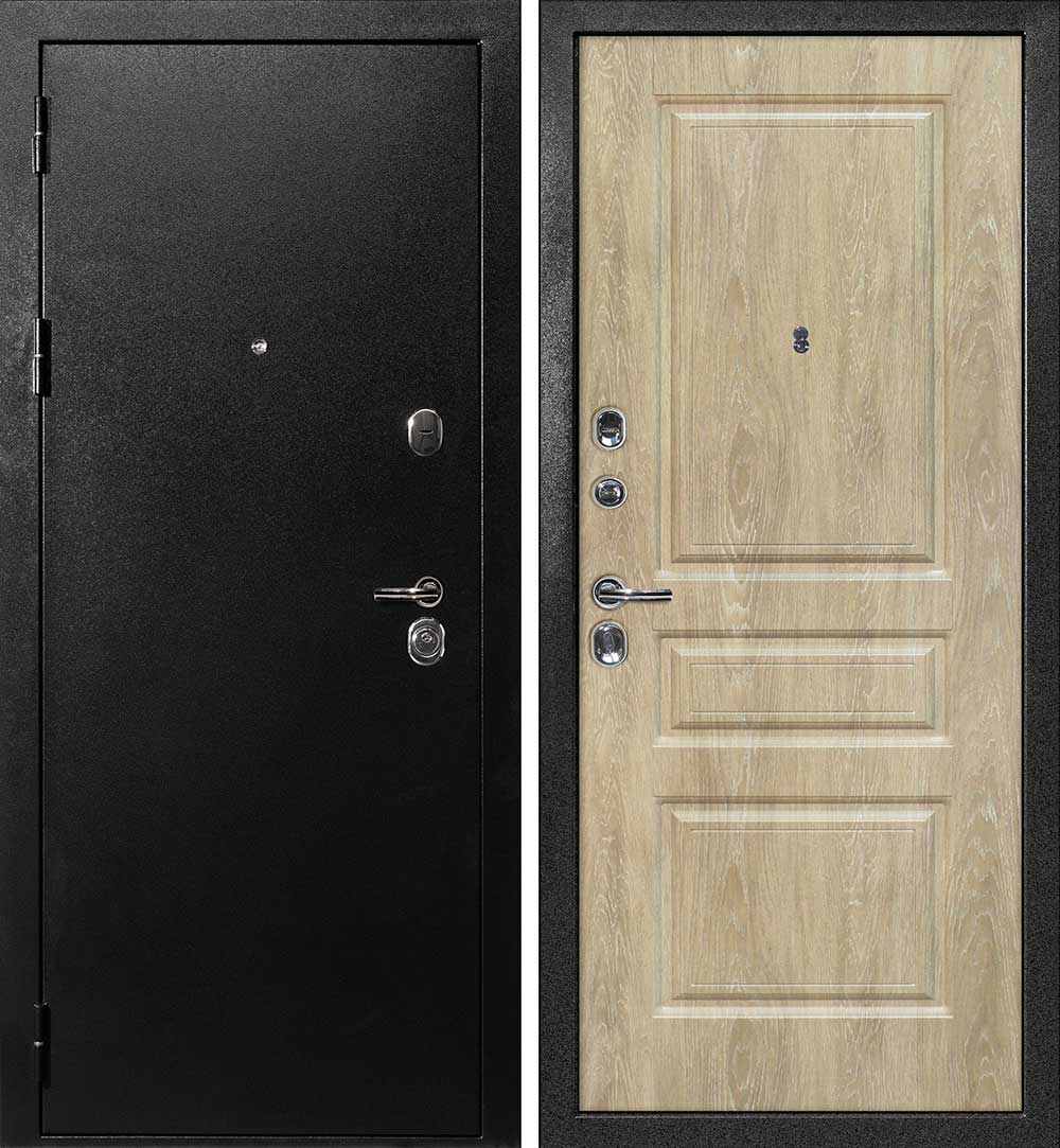 Дверь С-1 / Версаль-2 Титан черный / Дуб песочный