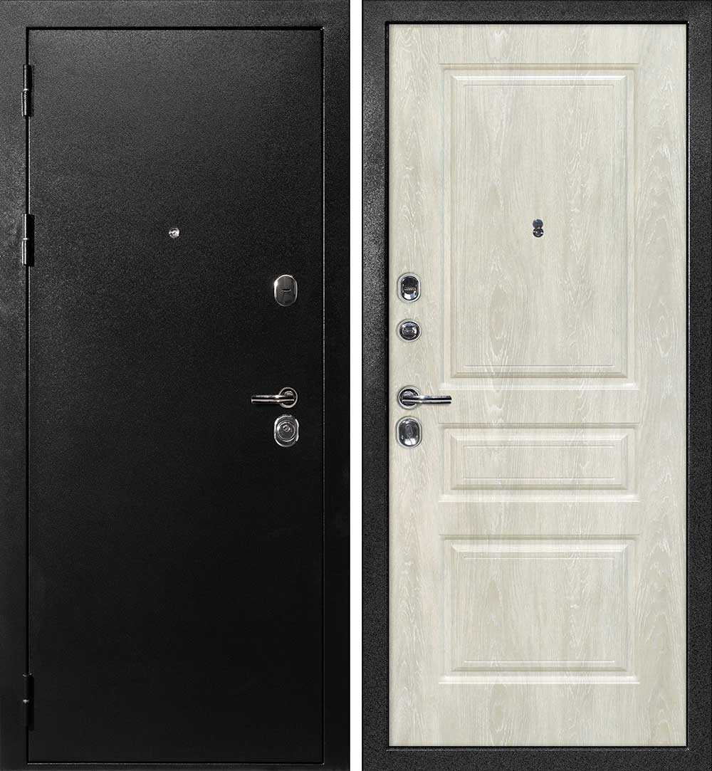 Дверь С-1 / Версаль-2 Титан черный / Дуб седой