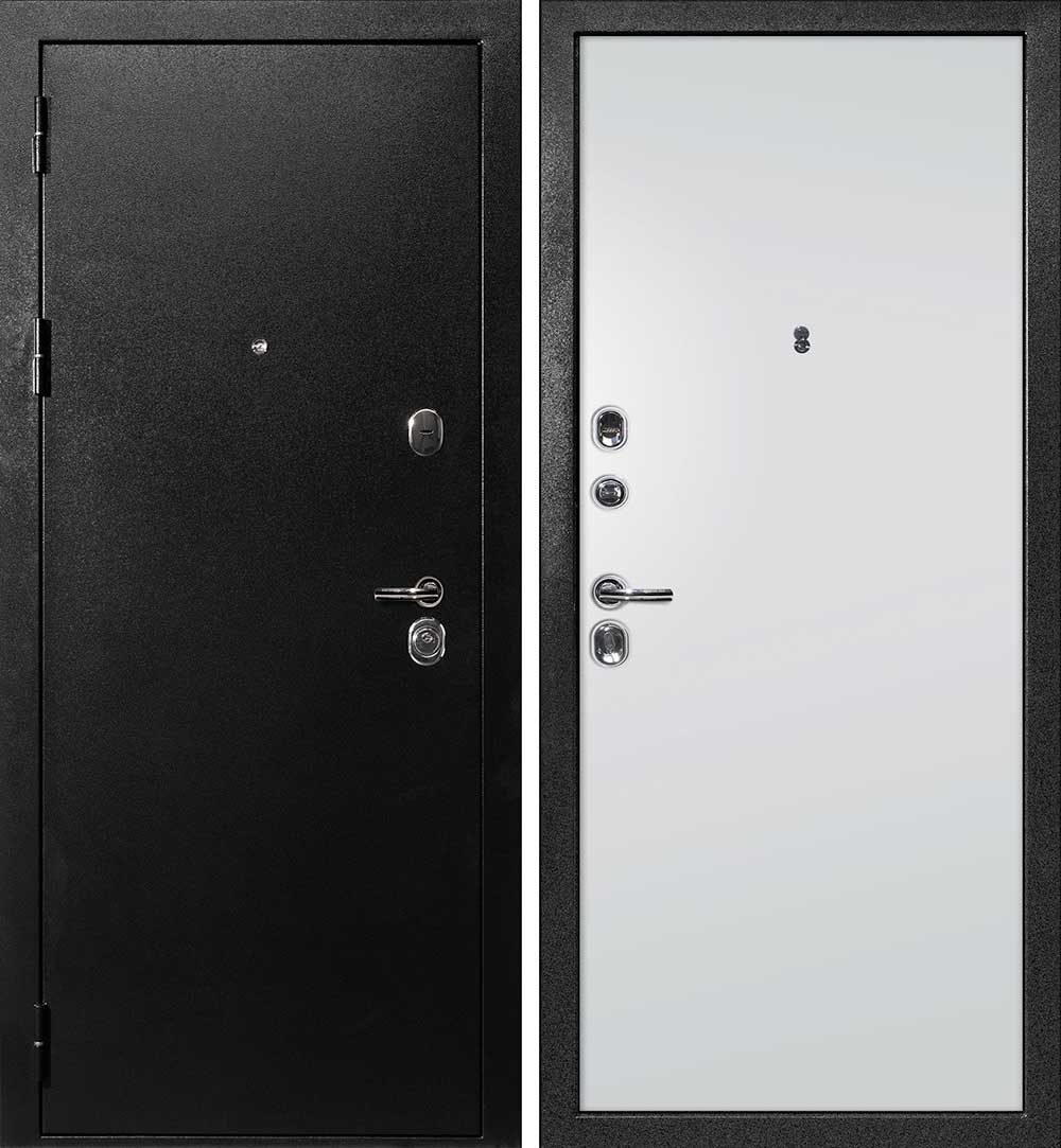 Дверь С-1 / Гладкая Титан черный / Агат