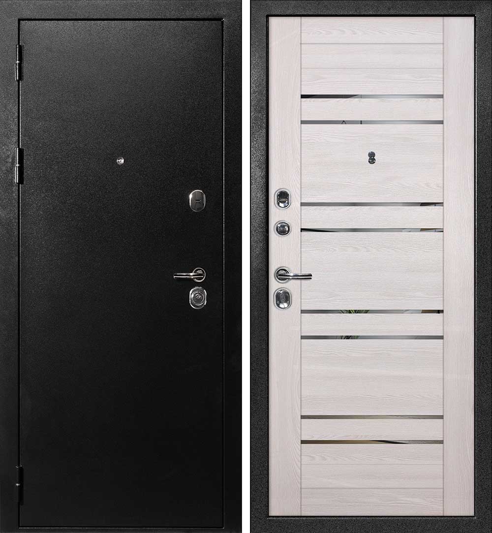 Дверь С-1 / PSK-1 Титан черный / Ривьера крем