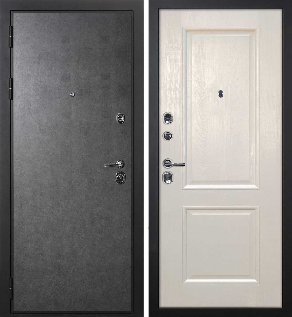 Дверь П-2/1 / PSU-28 Штукатурка графит / Бланжевое дерево