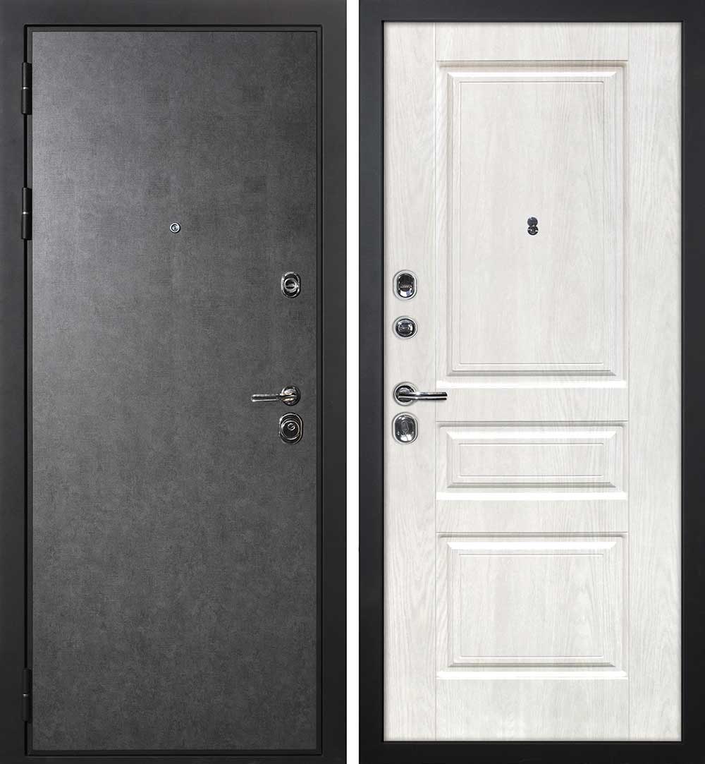 Дверь П-2/1 / Версаль-2 Штукатурка графит / Дуб жемчужный