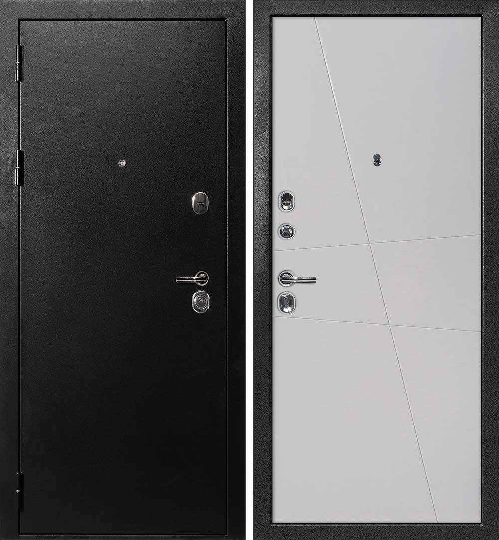 Дверь С-1 / Смальта-Лайн 02 Титан черный / Агат ral 7044