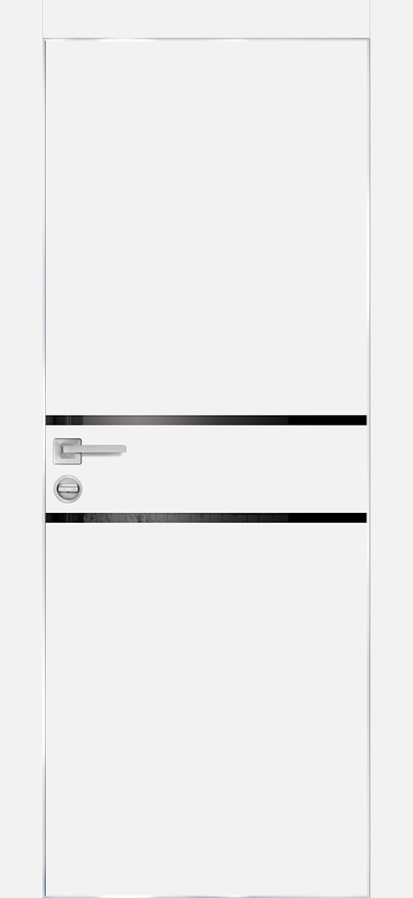 Двери ЭКОШПОН, ПВХ PROFILO PORTE PX-18 AL кромка с 4-х ст. со стеклом Белый размер 200 х 60 см. артикул F0000089758