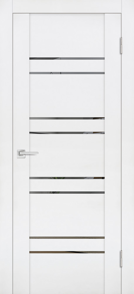 Двери ЭКОШПОН, ПВХ PROFILO PORTE PST-1 со стеклом белый бархат размер 190 х 55 см. артикул F0000090029