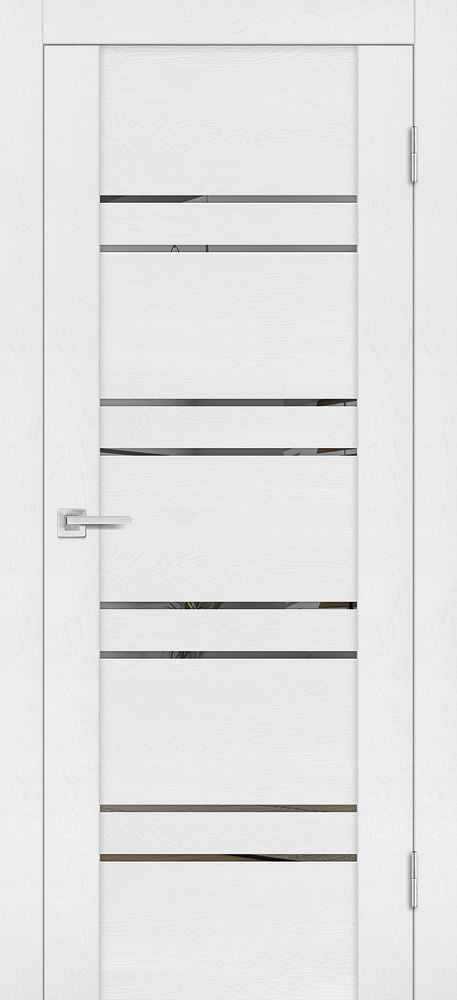 Двери ЭКОШПОН, ПВХ PROFILO PORTE PST-1 со стеклом белый ясень размер 190 х 55 см. артикул F0000090047