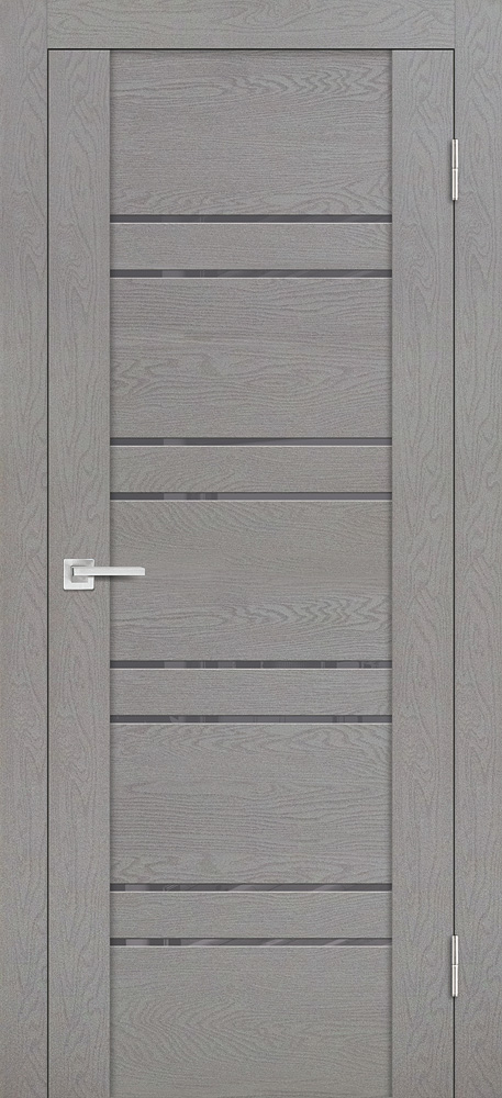 Двери ЭКОШПОН, ПВХ PROFILO PORTE PST-1 со стеклом серый ясень размер 190 х 55 см. артикул F0000090084