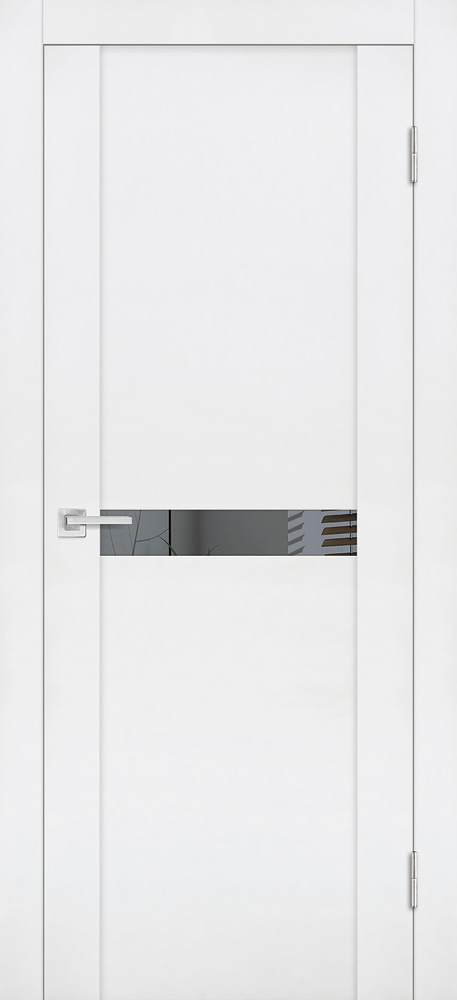 Двери ЭКОШПОН, ПВХ PROFILO PORTE PST-3 со стеклом белый бархат размер 190 х 55 см. артикул F0000090245