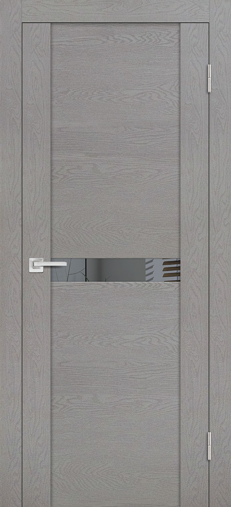 Двери ЭКОШПОН, ПВХ PROFILO PORTE PST-3 со стеклом серый ясень