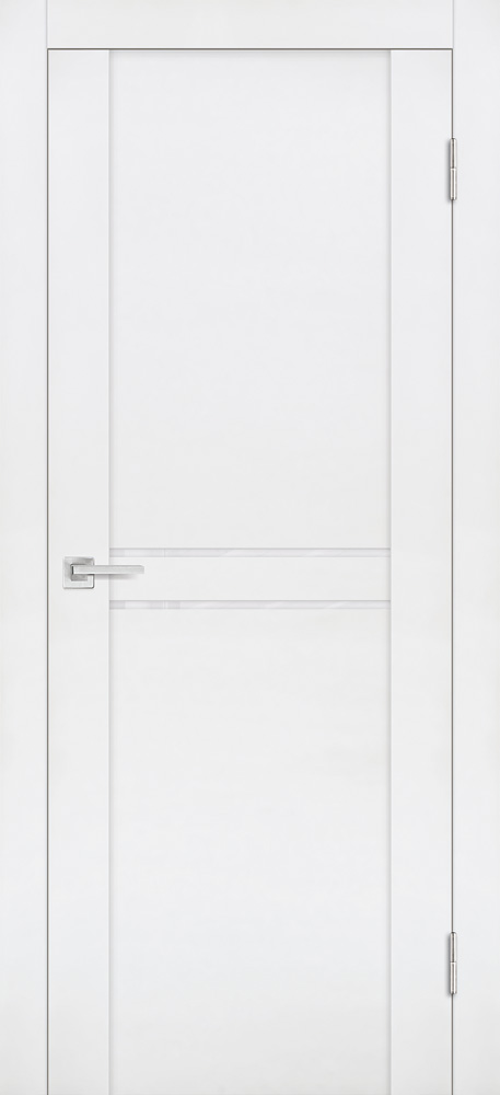 Двери ЭКОШПОН, ПВХ PROFILO PORTE PST-4 со стеклом белый бархат
