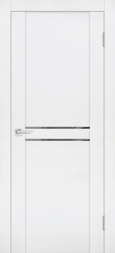 Двери ЭКОШПОН, ПВХ PROFILO PORTE PST-4 со стеклом белый бархат размер 190 х 55 см. артикул F0000090317