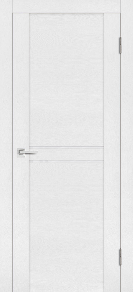 Двери ЭКОШПОН, ПВХ PROFILO PORTE PST-4 со стеклом белый ясень