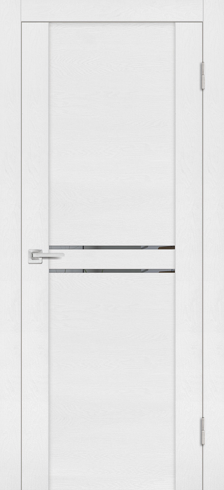 Двери ЭКОШПОН, ПВХ PROFILO PORTE PST-4 со стеклом белый ясень размер 190 х 55 см. артикул F0000090335