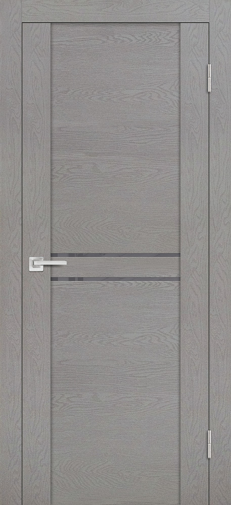 Двери ЭКОШПОН, ПВХ PROFILO PORTE PST-4 со стеклом серый ясень